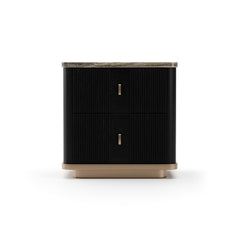 Caracole Rhythm Nightstand – back view – Lusso Furniture Miami