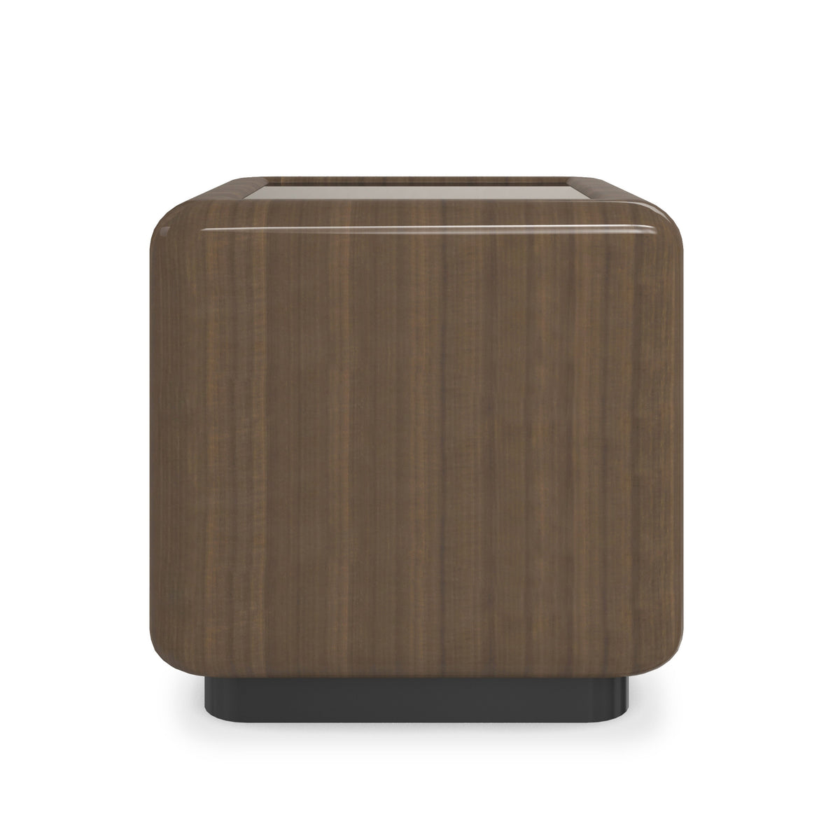 Caracole Gelee Square Monolith Table – front view – Lusso Furniture Miami