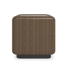 Caracole Gelee Square Monolith Table – front view – Lusso Furniture Miami