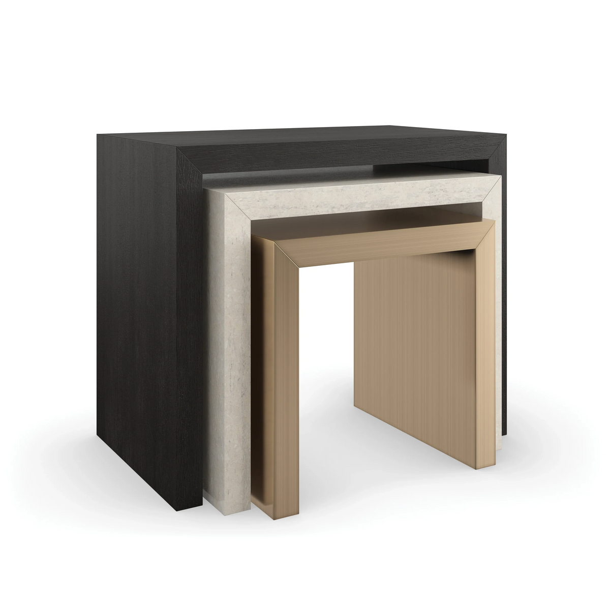 Caracole Contrast Nesting Table – room setting – Lusso Furniture Miami