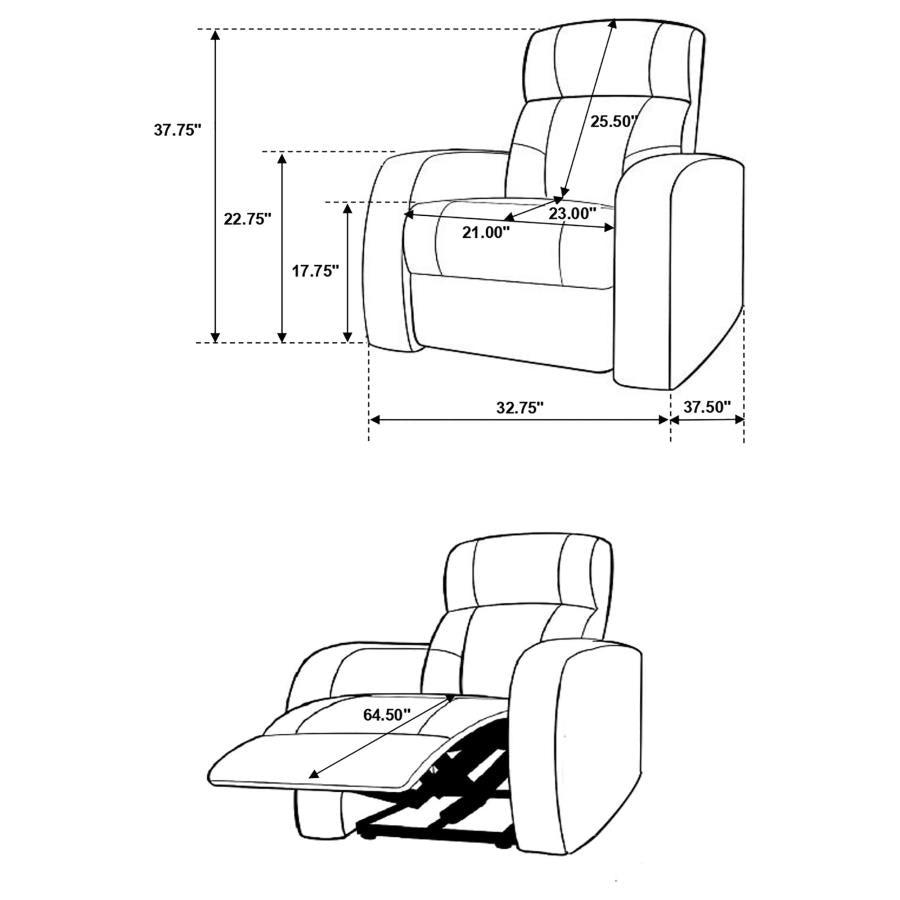 Cyrus 7-piece Upholstered Home Theater Seating-zoom-14