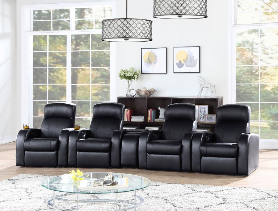 Cyrus 5-piece Upholstered Home Theater Seating-zoom-2