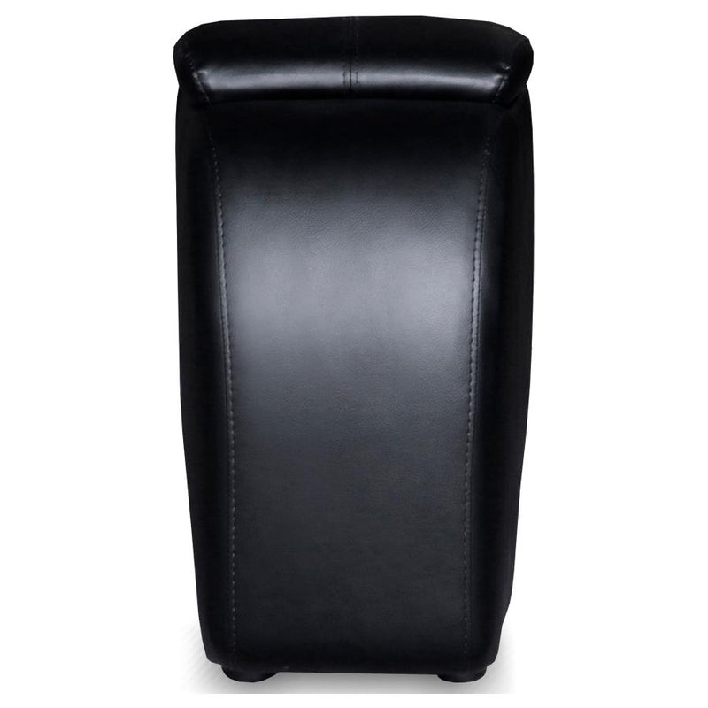 Cyrus Upholstered Home Theater Storage Wedge Console Black-zoom-