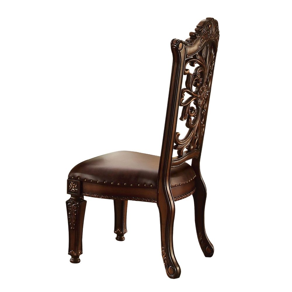 ACME Vendome Side Chair Set of 2 – side view – Lusso Furniture Miami