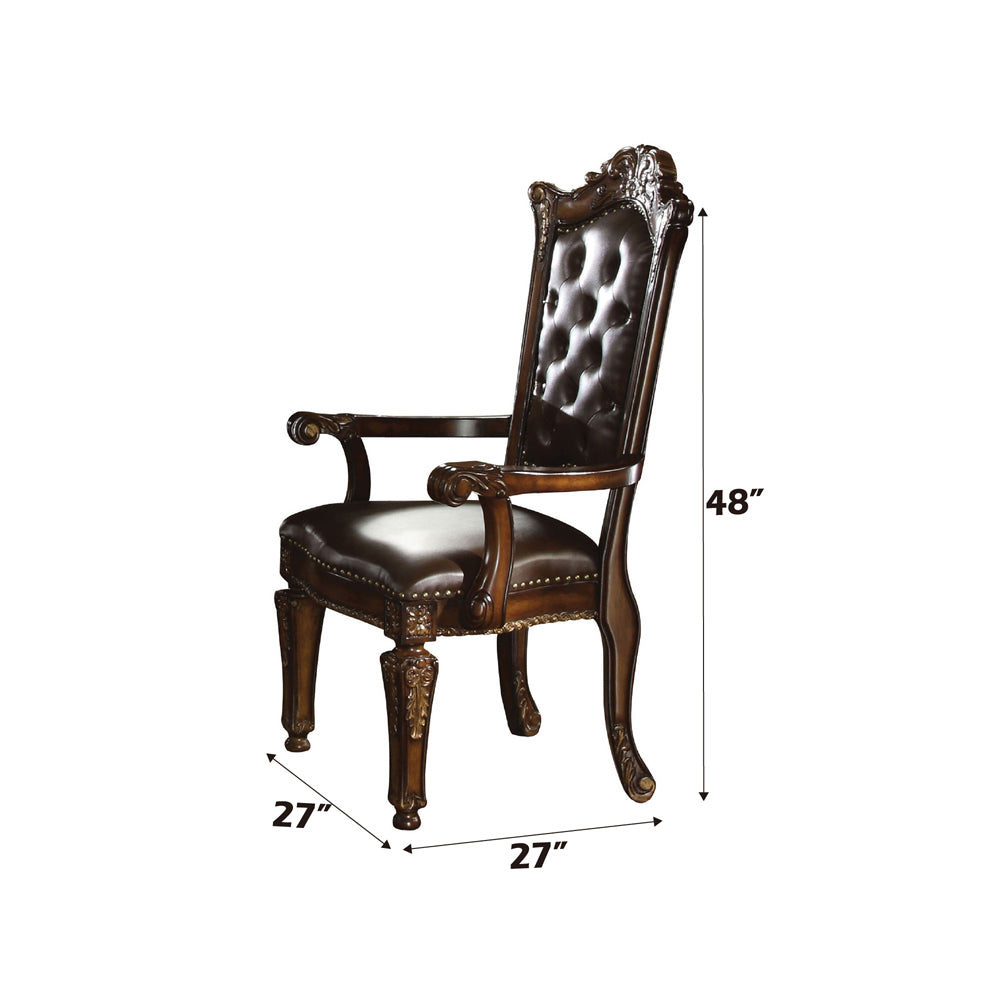 ACME Vendome Arm Chair Set of 2 – view 15 – Lusso Furniture Miami