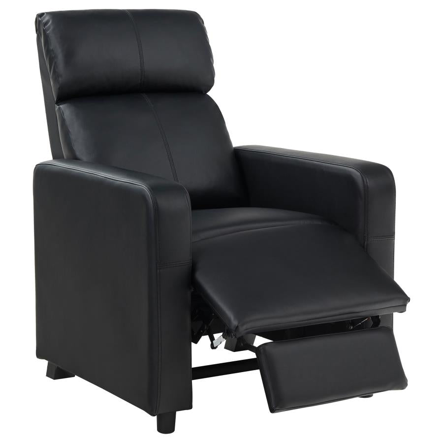 Toohey Upholstered Tufted Recliner Living Room Set Black-zoom-6