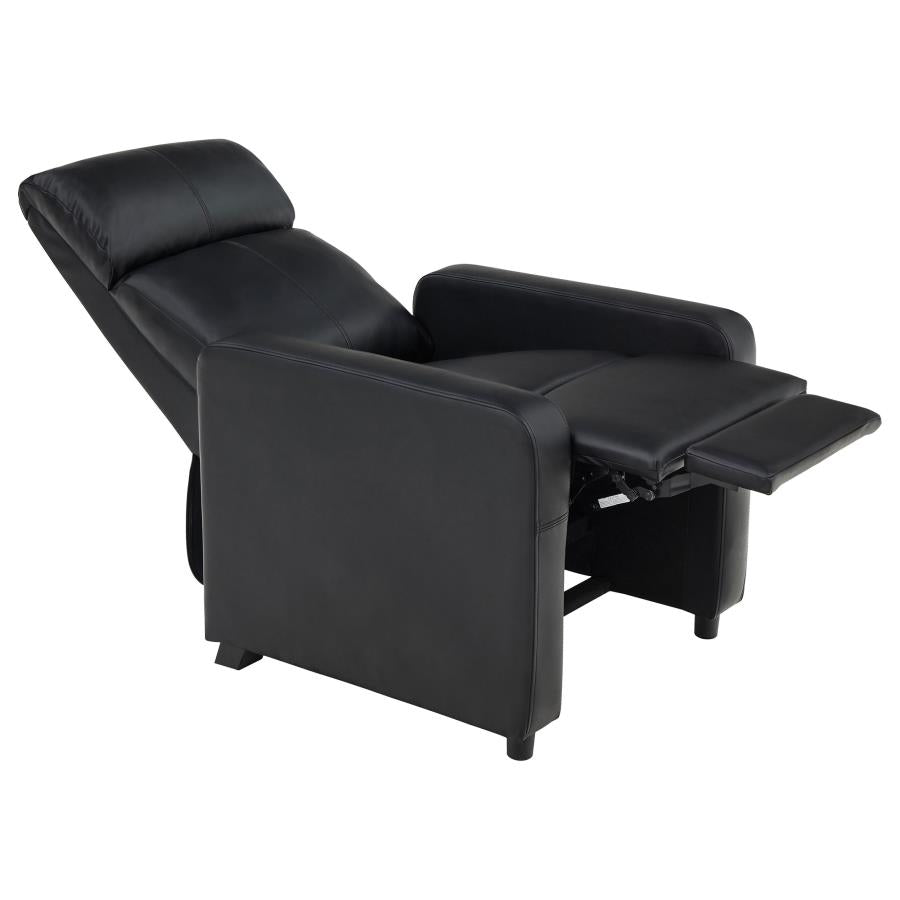 Toohey Upholstered Tufted Recliner Living Room Set Black-zoom-7