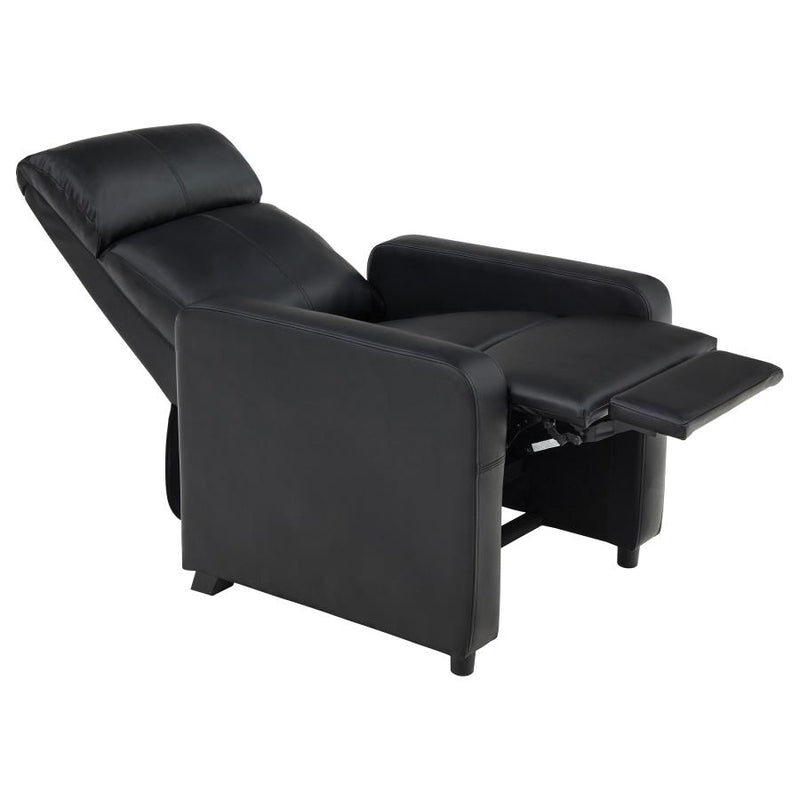 Toohey Upholstered Tufted Recliner Living Room Set Black-zoom-