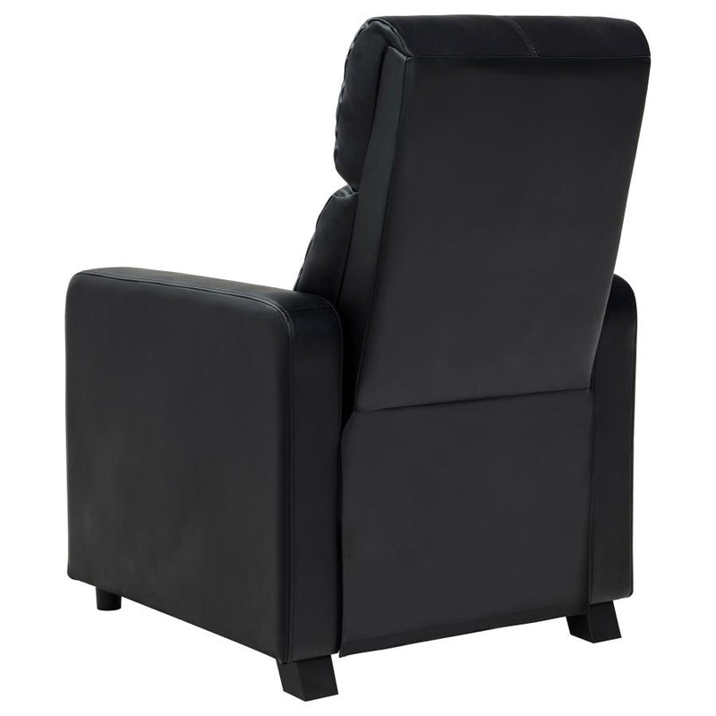 Toohey Upholstered Tufted Recliner Living Room Set Black-zoom-