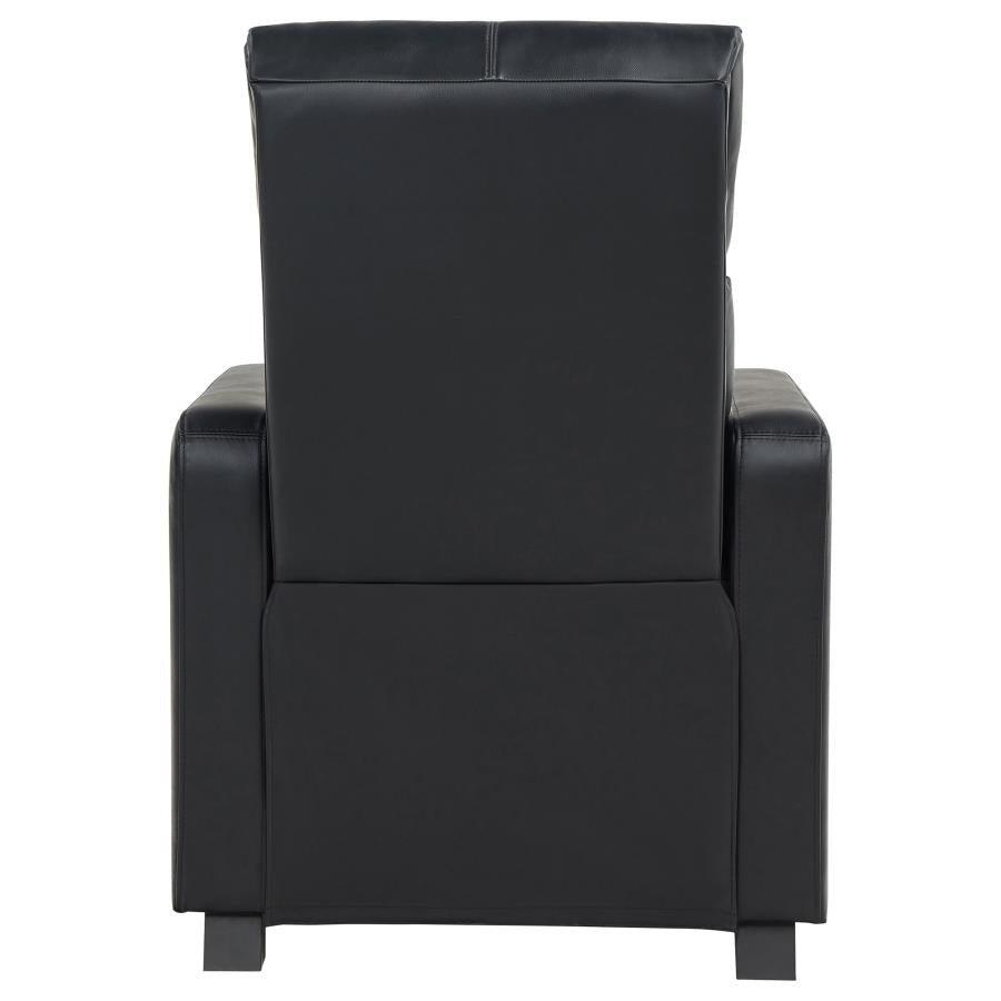 Toohey Upholstered Tufted Recliner Living Room Set Black-10