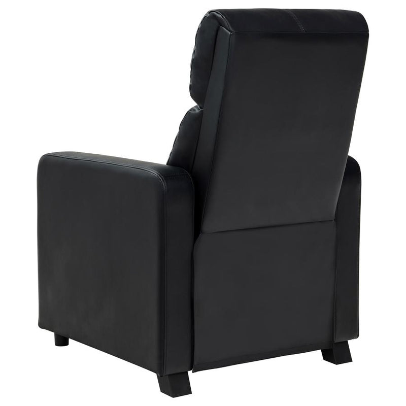 Toohey Upholstered Tufted Recliner Living Room Set Black-zoom-