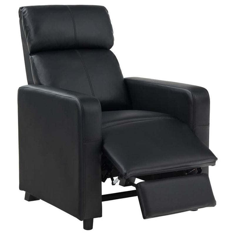 Toohey Upholstered Tufted Recliner Living Room Set Black-zoom-