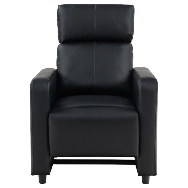 Toohey Upholstered Tufted Recliner Living Room Set Black-zoom-