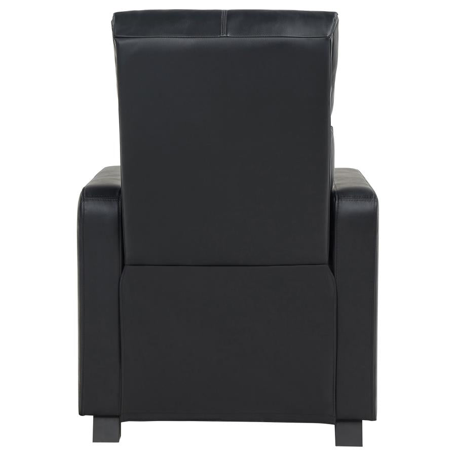 Toohey Upholstered Tufted Recliner Living Room Set Black-10