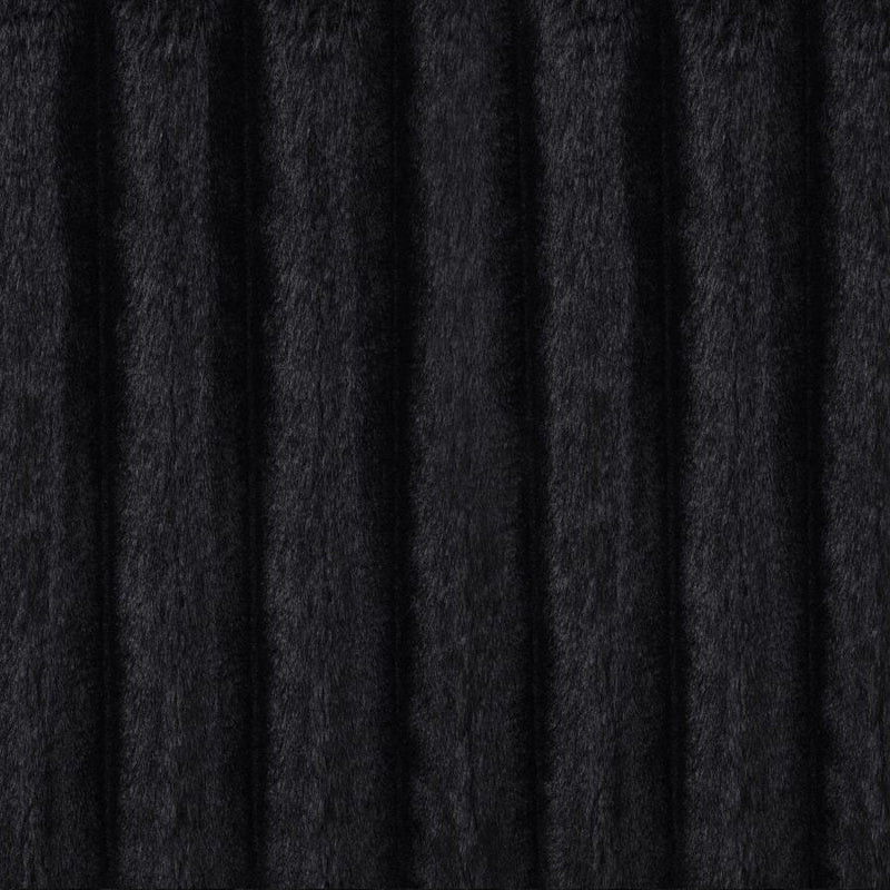 Jacana Corduroy Upholstered Dual Power Chaise Sofa Black-zoom-