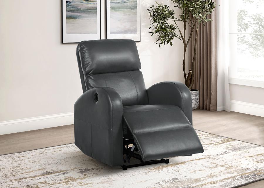 Grant Upholstered Power Recliner Chair Grey-zoom-3