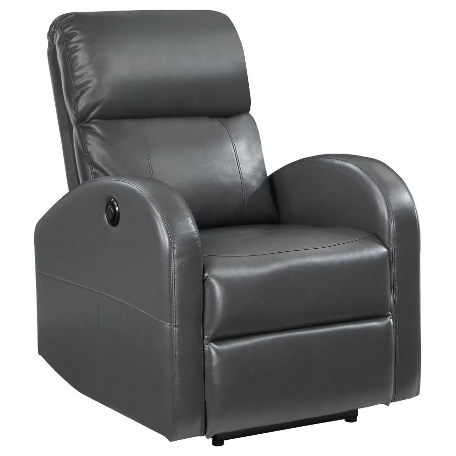 Grant Upholstered Power Recliner Chair Grey-zoom-4