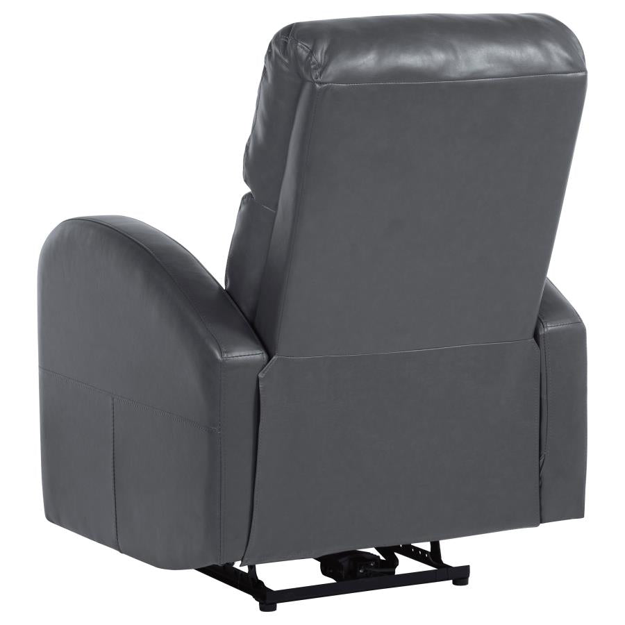 Grant Upholstered Power Recliner Chair Grey-7