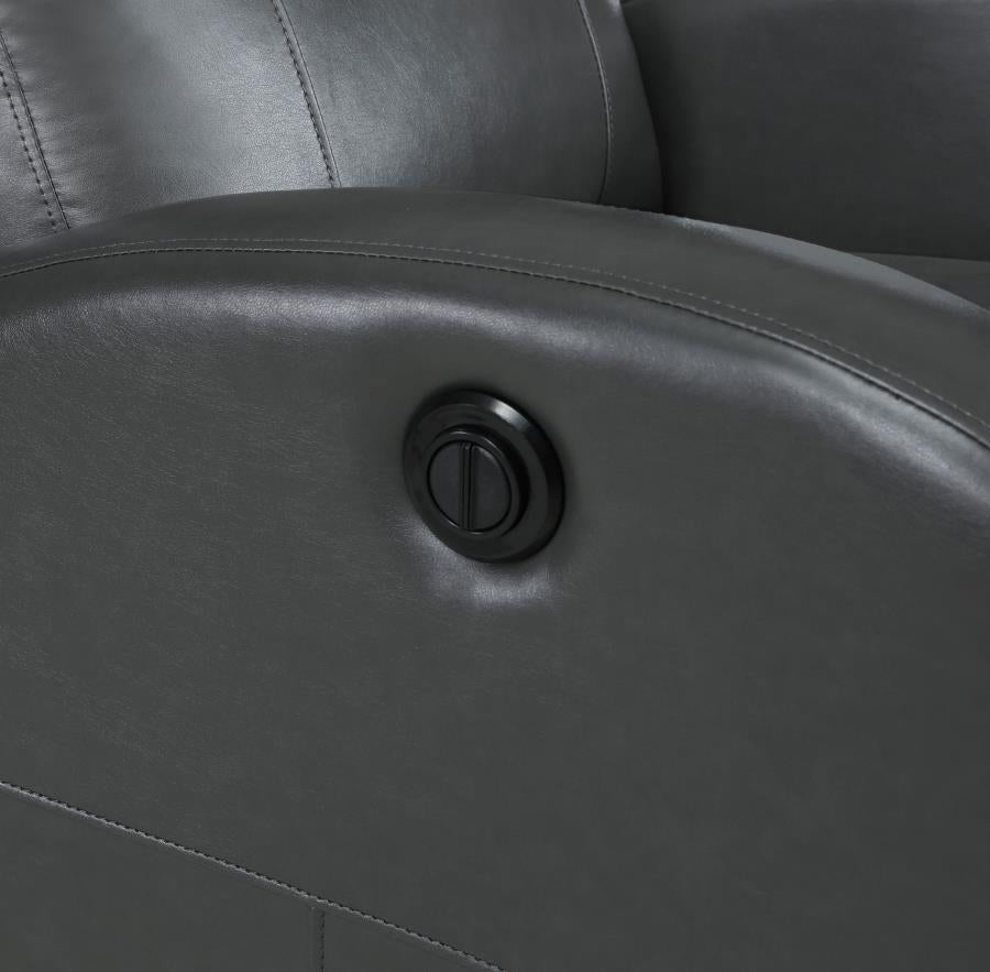 Grant Upholstered Power Recliner Chair Grey-9