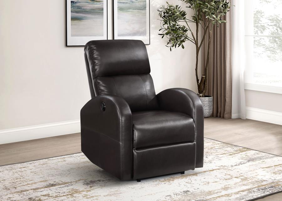 Grant Upholstered Power Recliner Chair Brown-zoom-2