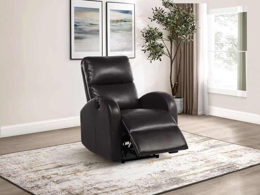 Grant Upholstered Power Recliner Chair Brown-zoom-3