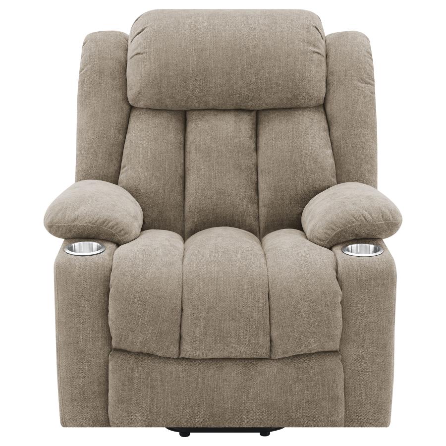 Houston Upholstered Power Lift Recliner Chair Camel-zoom-7