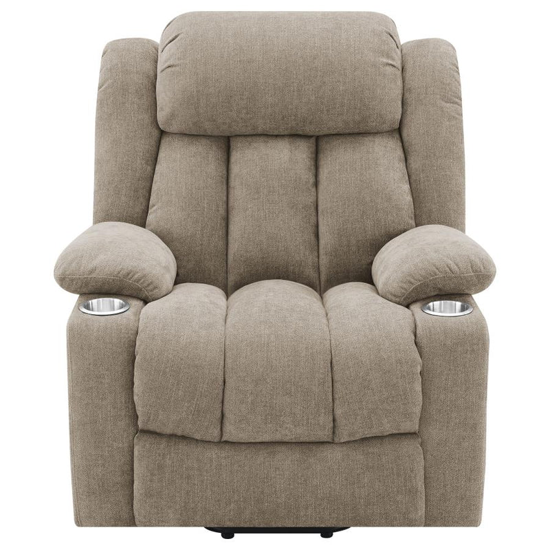 Houston Upholstered Power Lift Recliner Chair Camel-zoom-