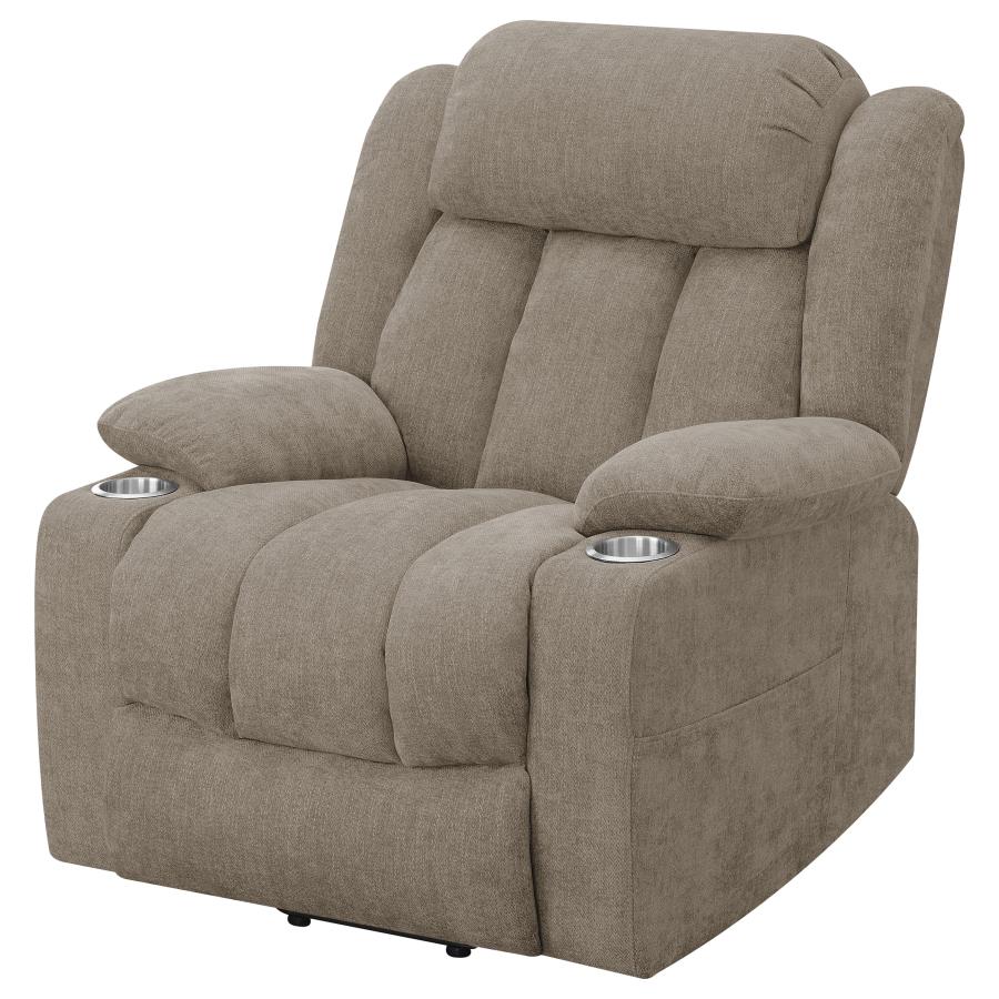Houston Upholstered Power Lift Recliner Chair Camel-zoom-8