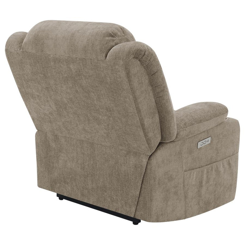 Houston Upholstered Power Lift Recliner Chair Camel-zoom-