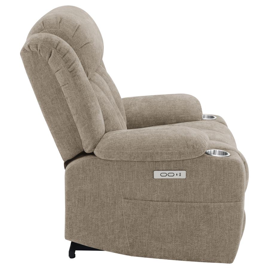 Houston Upholstered Power Lift Recliner Chair Camel-zoom-12