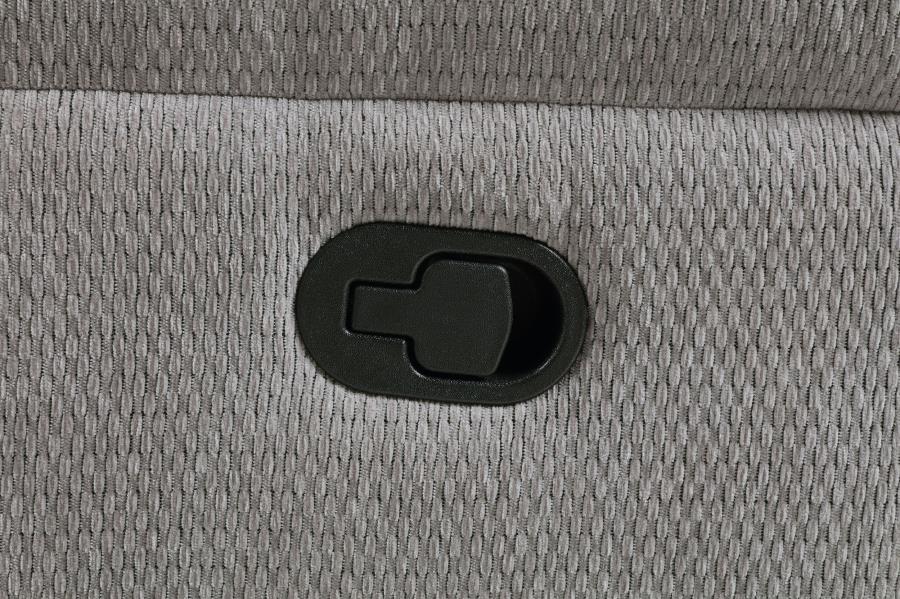Gilson 2-piece Chenille Upholstered Reclining Sofa Set Grey-14