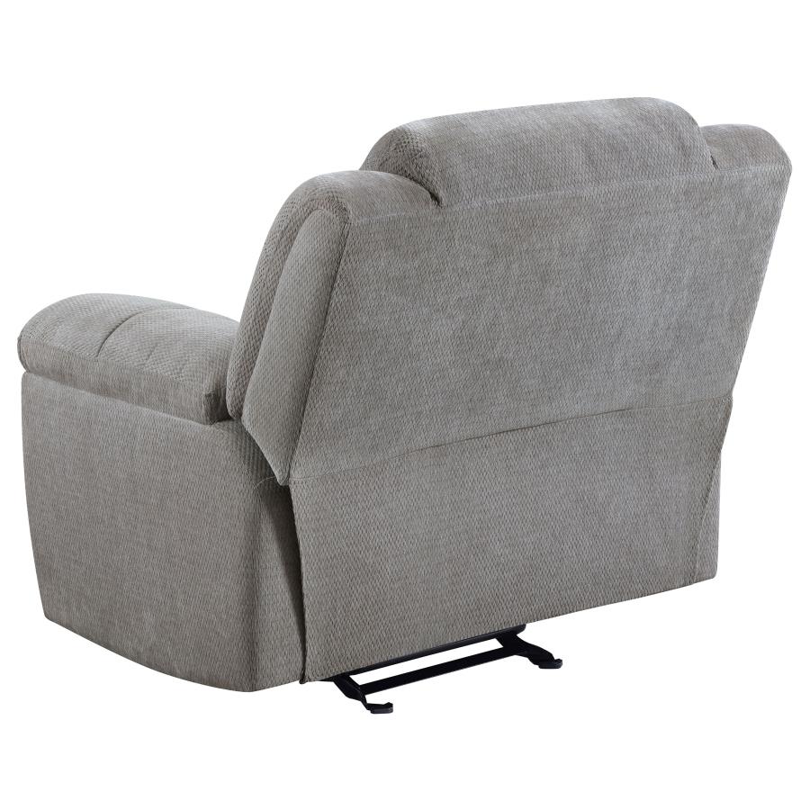 Gilson 3-piece Chenille Upholstered Reclining Sofa Set Grey-11