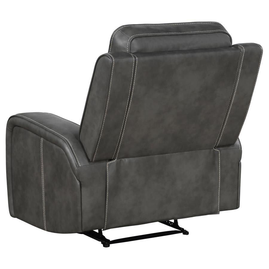 Raelynn 3-piece Upholstered Reclining Sofa Set Grey-11