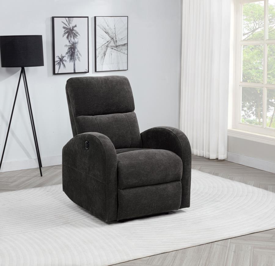Grant Fabric Upholstered Power Recliner Chair Charcoal Grey-zoom-2