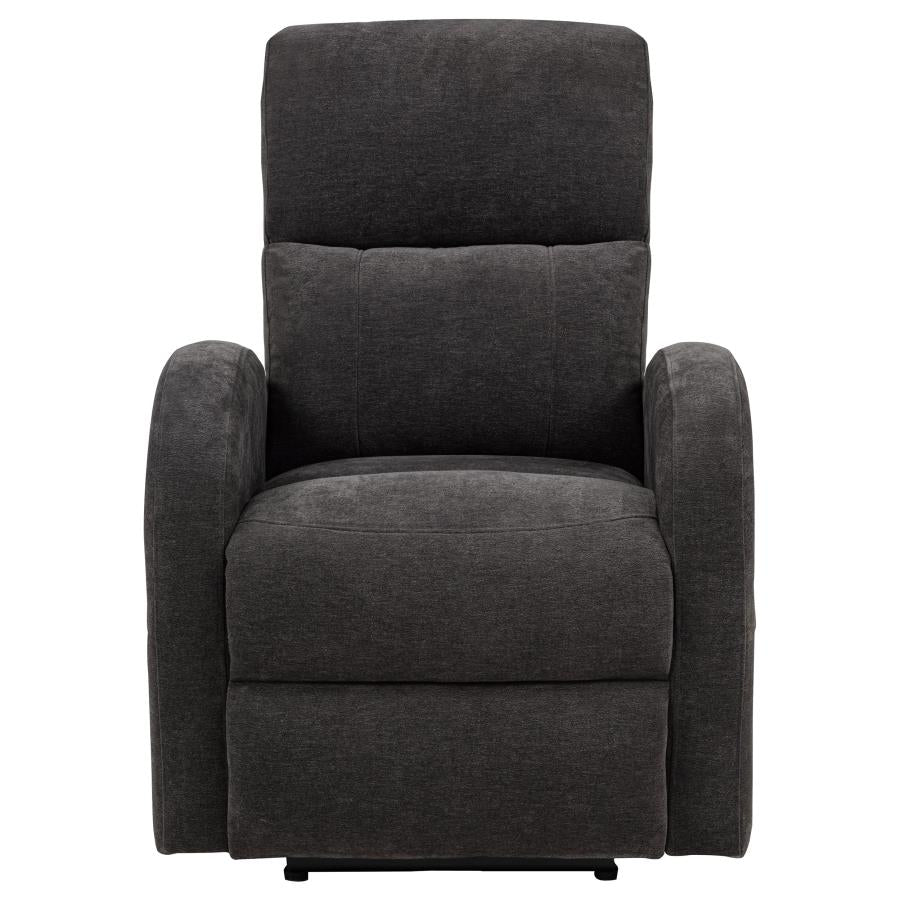 Grant Fabric Upholstered Power Recliner Chair Charcoal Grey-6