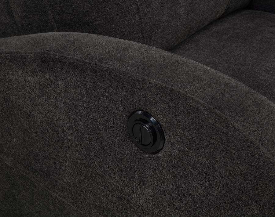 Grant Fabric Upholstered Power Recliner Chair Charcoal Grey-zoom-9