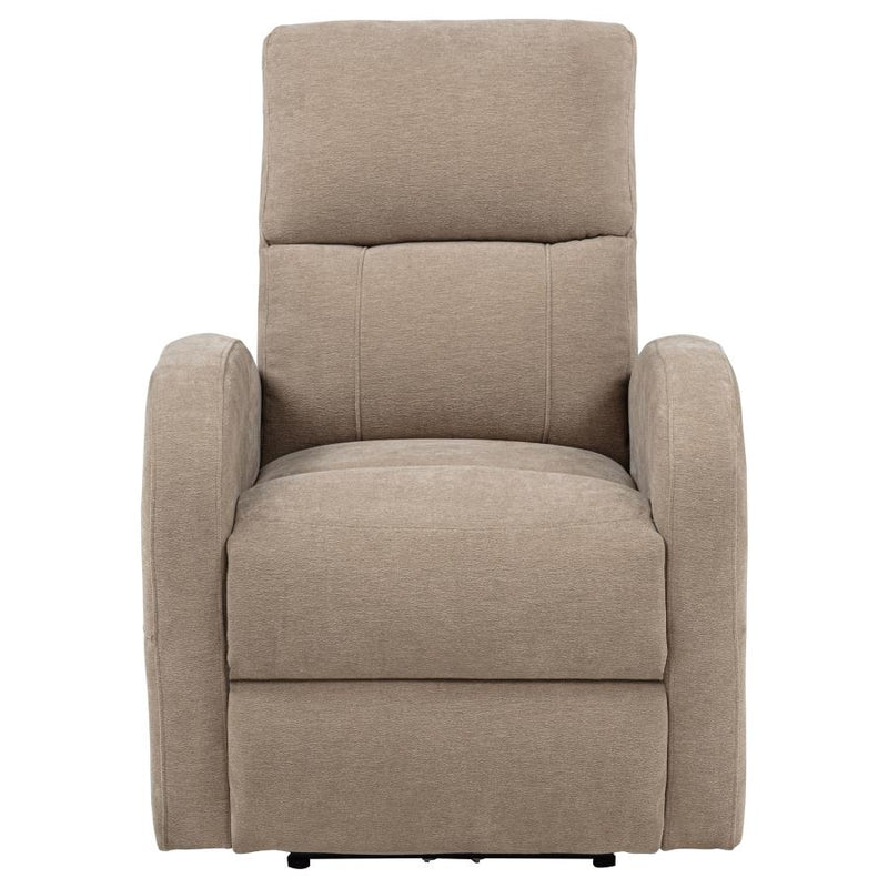 Grant Fabric Upholstered Power Recliner Chair Camel-zoom-