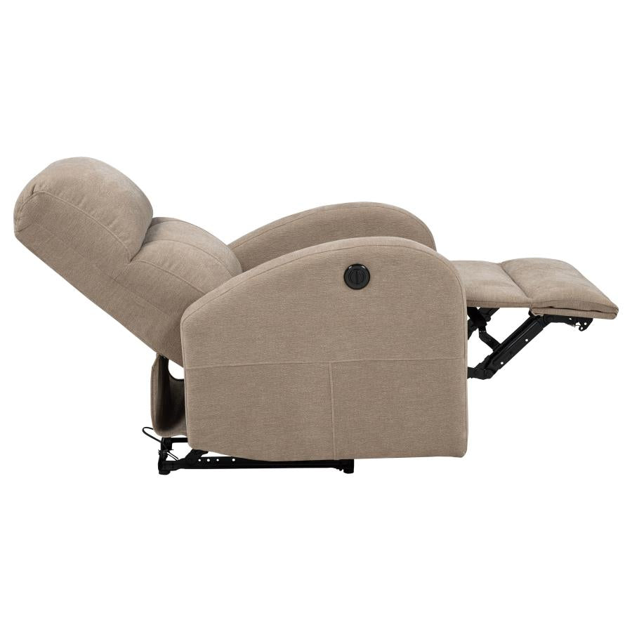 Grant Fabric Upholstered Power Recliner Chair Camel-zoom-7