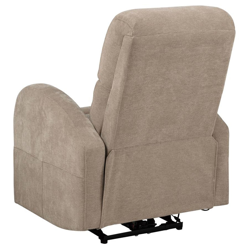 Grant Fabric Upholstered Power Recliner Chair Camel-zoom-