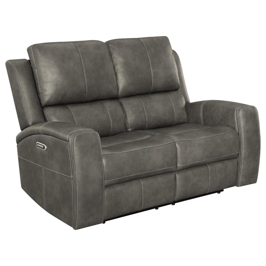 Brickston 2-piece Triple Power Reclining Sofa Set Charcoal-zoom-6
