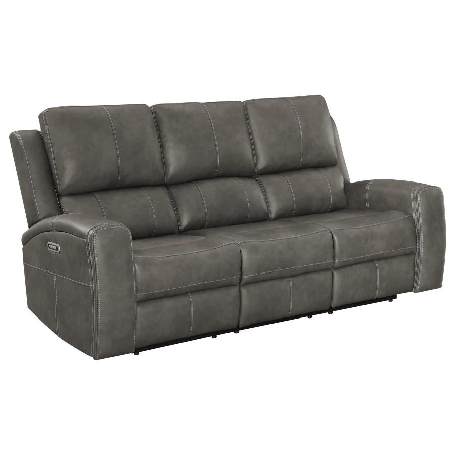 Brickston Triple Power Reclining Sofa Charcoal-zoom-3