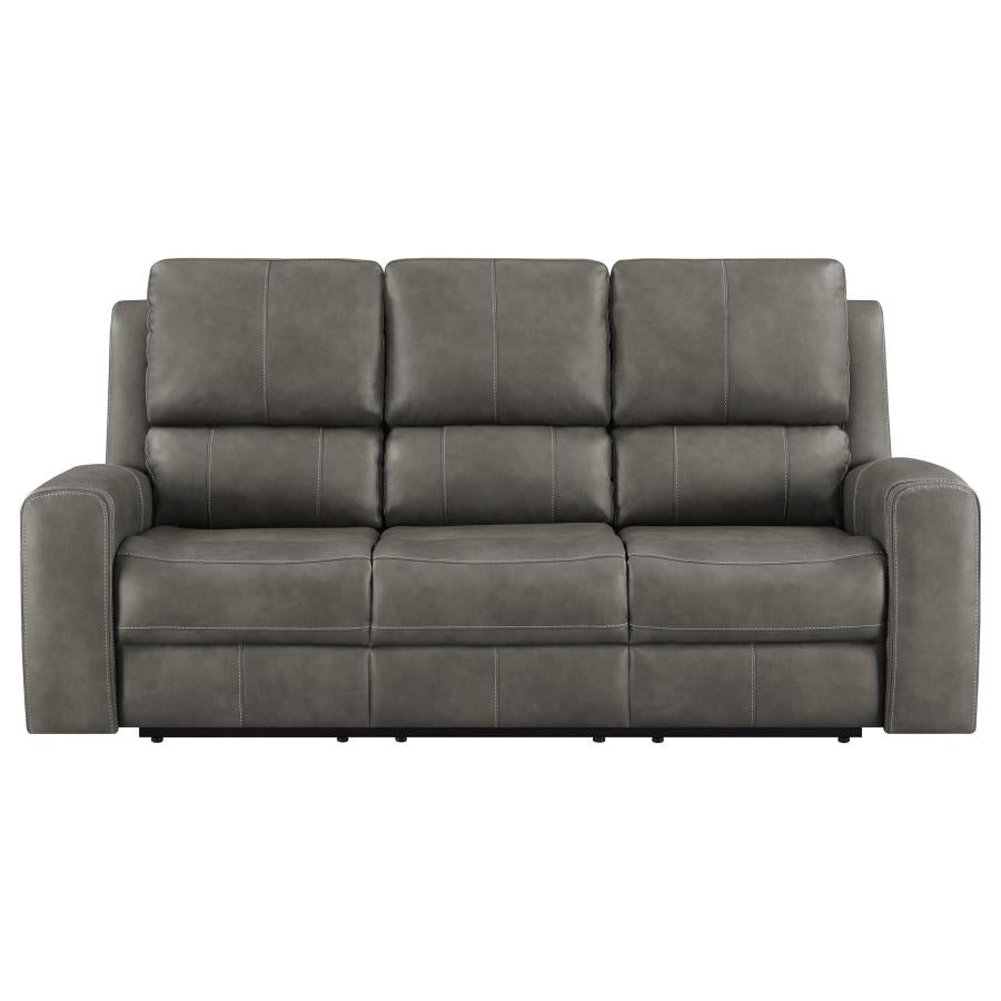 Brickston Triple Power Reclining Sofa Charcoal-zoom-5