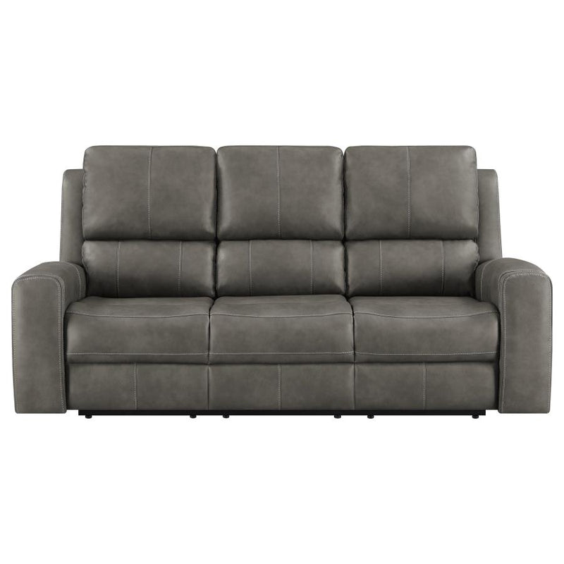 Brickston Triple Power Reclining Sofa Charcoal-zoom-