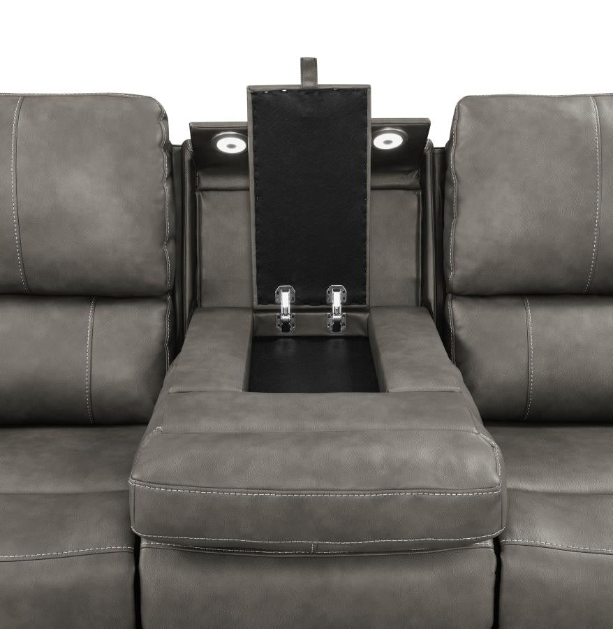 Brickston Triple Power Reclining Sofa Charcoal-zoom-9