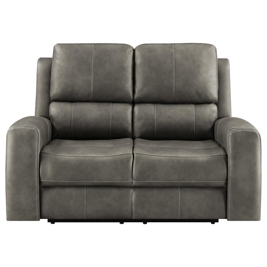 Brickston Triple Power Reclining Loveseat Charcoal-zoom-5