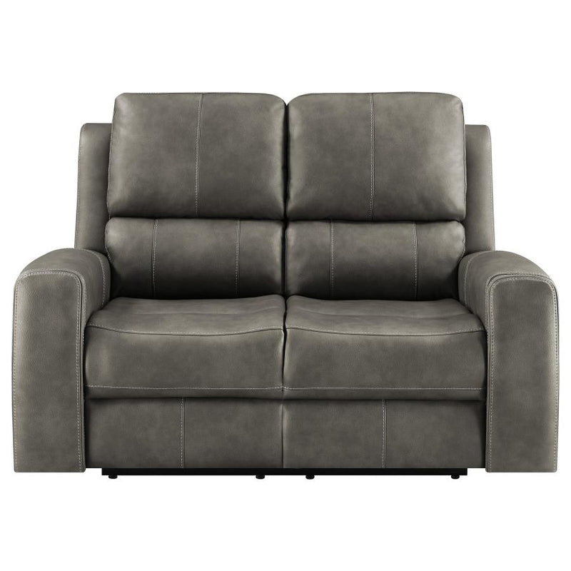 Brickston Triple Power Reclining Loveseat Charcoal-zoom-