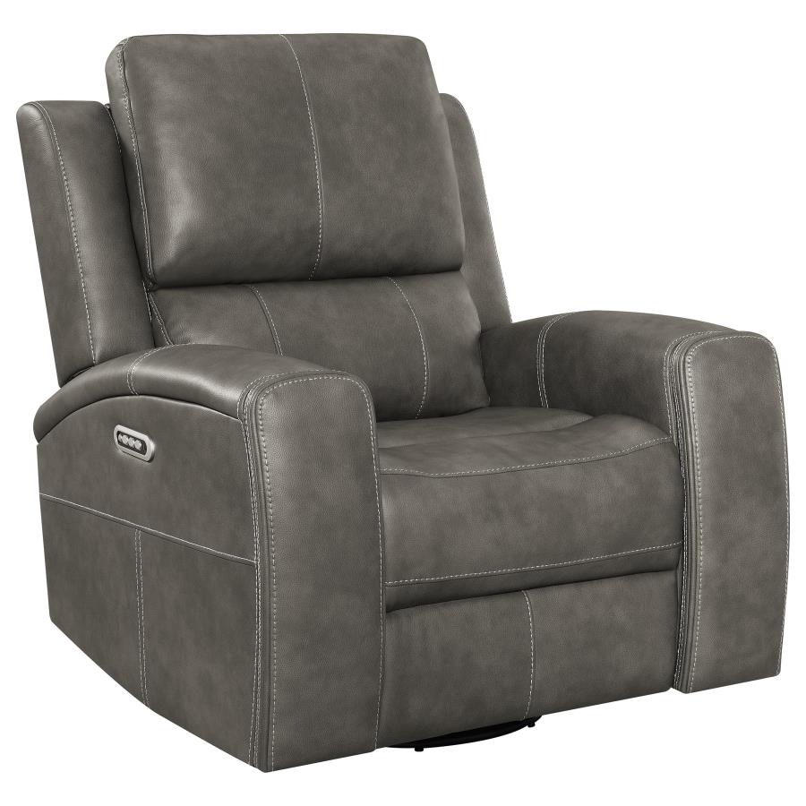 Brickston Triple Power Swivel Glider Recliner Charcoal-zoom-3