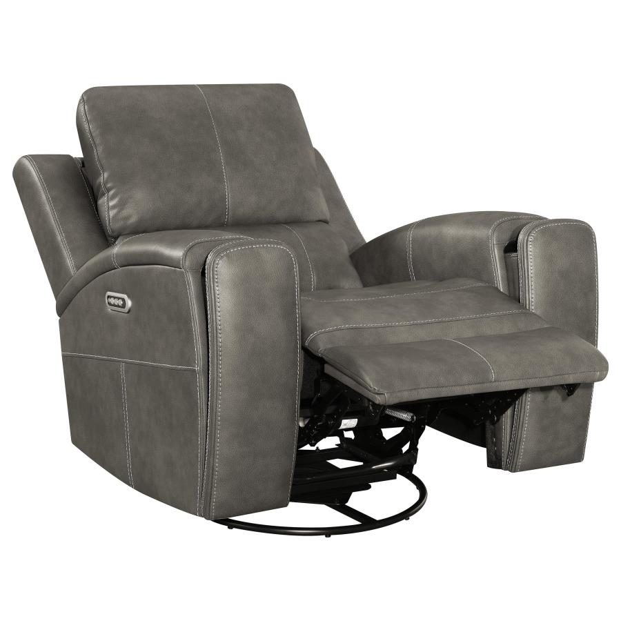 Brickston Triple Power Swivel Glider Recliner Charcoal-zoom-4
