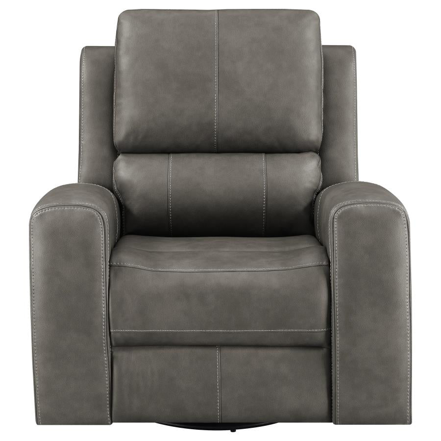 Brickston Triple Power Swivel Glider Recliner Charcoal-zoom-5