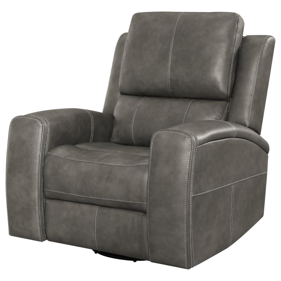 Brickston Triple Power Swivel Glider Recliner Charcoal-6